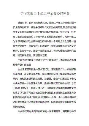 学习2024年学习党的二十届三中全会个人心得感悟 （4份）_54.docx