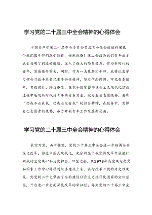 党员学习党的二十届三中全会精神的心得体会范本28篇.docx