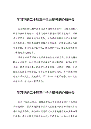 关于二十届三中全会精神学习体会样本42篇.docx