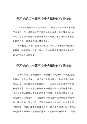 (范文)学习二十届三中全会精神的心得体会28篇.docx