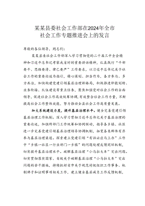 某某县委社会工作部在2024年全市社会工作专题推进会上的发言.docx