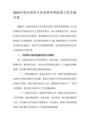 2024年度内部审计业务指导和监督工作实施方案.docx