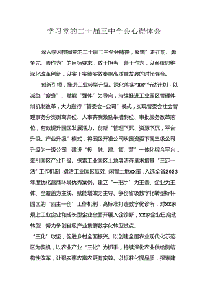 学习2024年学习党的二十届三中全会个人心得体会 （合计3份）.docx