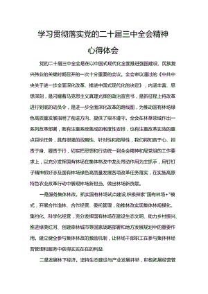 学习贯彻落实党的二十届三中全会精神心得体会.docx