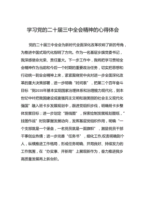 2024年学习二十届三中全会的心得体会发言材料39篇.docx