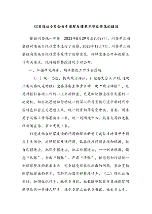 XX日报社委员会关于巡察反馈意见整改情况的通报.docx