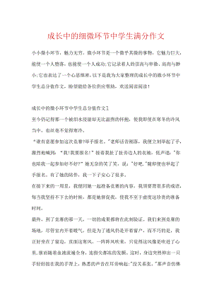 成长中的细节中学生满分作文.docx