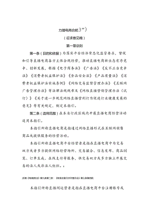 直播电商合规指引（征求意见稿）.docx