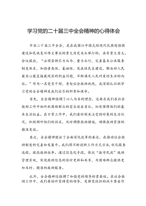 机关干部学习贯彻党的二十届三中全会心得体会专题发言九篇.docx