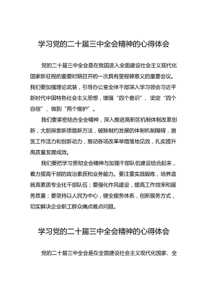 2024年二十届三中全会精神的心得体会汇编31篇.docx