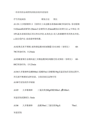 常用金相腐蚀剂.docx