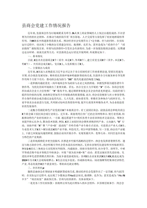 县商会党建工作情况报告.docx