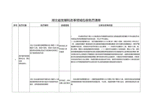 湖北省发展和改革领域包容免罚清单（征.docx