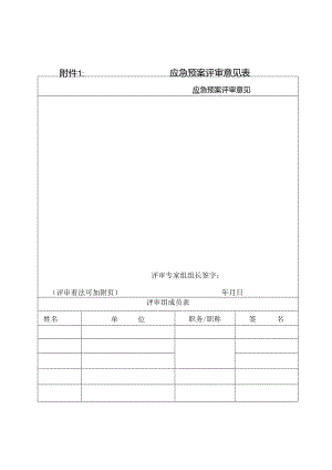 应急预案评审意见表应急预案评审意见.docx