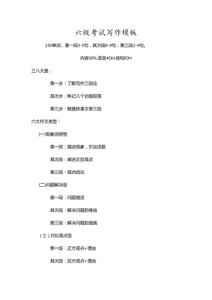 六级考试写作模板.docx