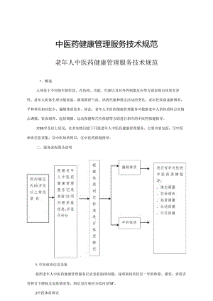 中医药健康管理服务技术规范最新版本.docx
