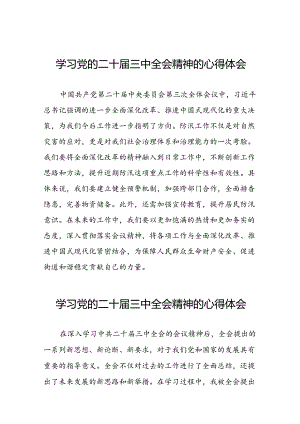 二十届三中全会精神的学习感悟合集三十六篇.docx