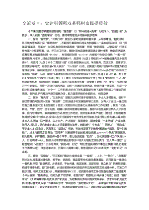 交流发言：党建引领强双基 强村富民提质效 .docx