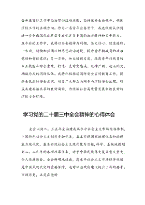 学习党的二十届三中全会精神的心得体会交流发言二十七篇.docx