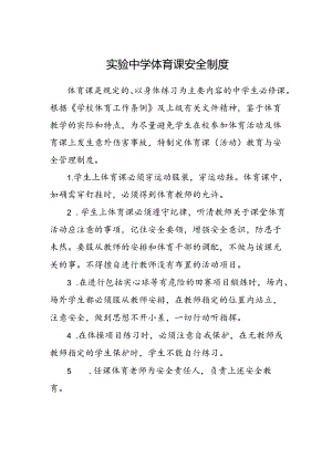 实验中学体育课安全制度.docx