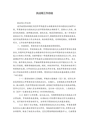 执法局工作总结.docx