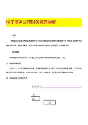 电子商务公司财务管理制度.docx