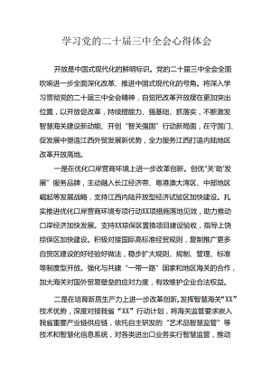 学习2024年学习党的二十届三中全会个人心得感悟 （合计13份）.docx