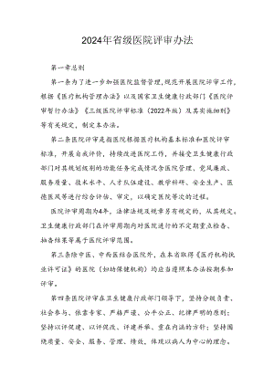 2024年省级医院评审办法.docx