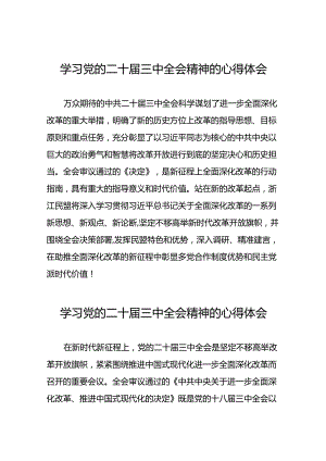 关于二十届三中全会精神学习体会模板28篇.docx
