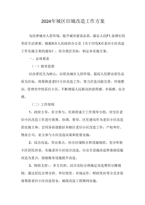 市区2024年《城区旧城改造》工作方案.docx
