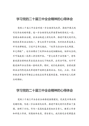 党的二十届三中全会精神的学习心得体会最新版二十六篇.docx