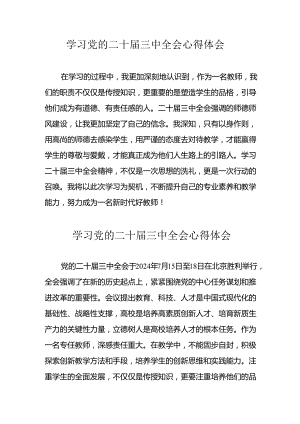 2024年学习党的二十届三中全会个人心得体会 （17份）.docx