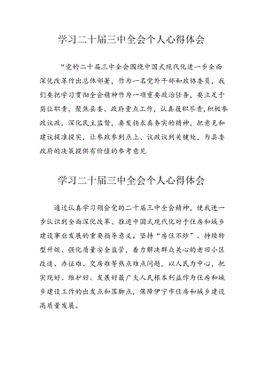 2024年学习二十届三中全会心得体会 汇编8份.docx