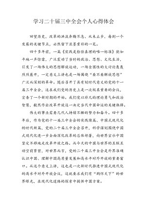 2024年学习二十届三中全会心得体会 （8份）.docx