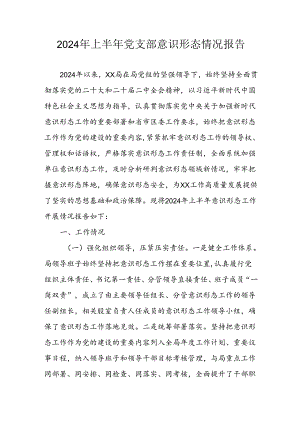 2024年开展上半年党支部意识形态情况工作报告 合计8份.docx