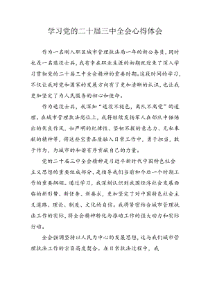 2024年学习学习党的二十届三中全会个人心得感悟 （合计13份）.docx