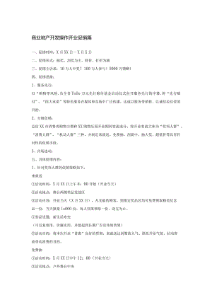 商业地产开发操作开业促销篇.docx
