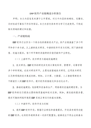 ERP软件产业链概述分析报告.docx