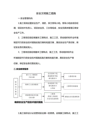 安全文明施工措施 (精品).docx