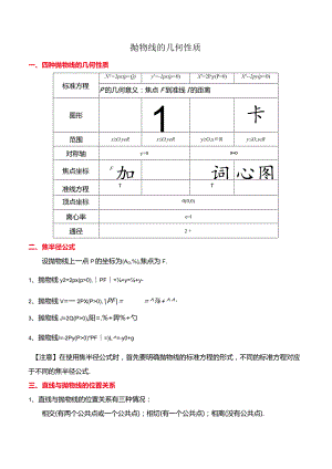 3.3.2抛物线的几何性质（5大题型）.docx