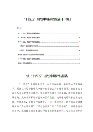 “十四五”规划中期评估报告【8篇】.docx