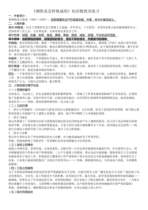 gai名著阅读钢铁是怎样炼成的.docx