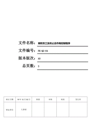 FK-QG-04离职员工及终止合作商控制程序.docx