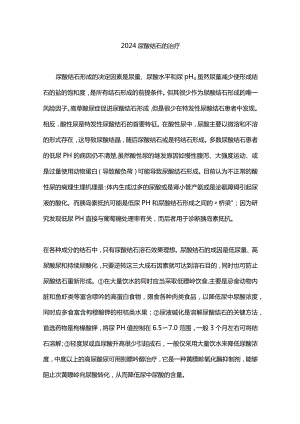 2024尿酸结石的治疗.docx
