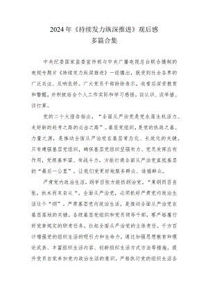 《持续发力纵深推进》心得.docx