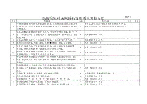 医院检验科医院感染管理质量考核标准.docx