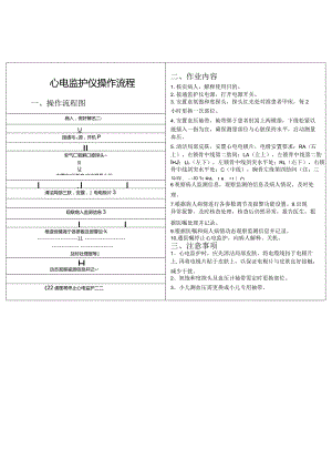 心电监护仪操作标准作业流程统一版.docx