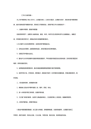 护理部年度工作计划范例.docx