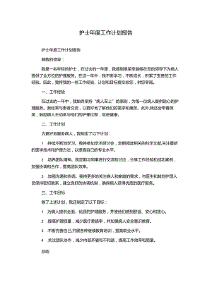 护士年度工作计划报告.docx