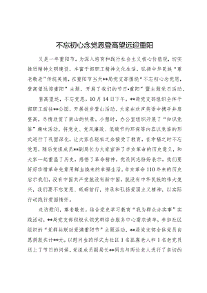 我们的节日重阳节主题党日活动.docx